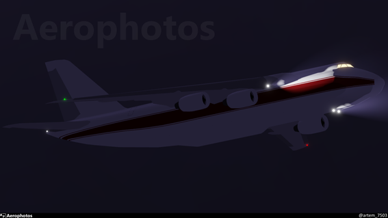 Antonov An-124 registered as UR-FQY flying over Hampden field. Photo taken from a boat.