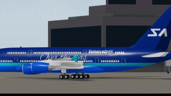 Samsa wings A380 N-38JZ Parked at Leovetsk Intenational and doing pre-flight checklist.