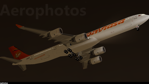 Conviasa A340-600 (YV3533) taking off at Clarence International Airport.