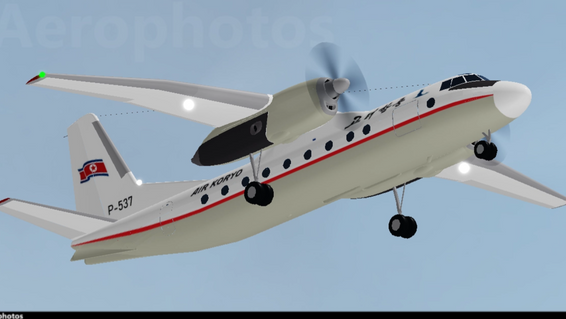 Air Koryo An-24 (P-537) taking off at Leotvesk International Airport.