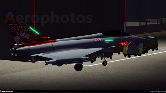 Royal Air Force Eurofighter Typhoon 29th Squadron ZK353 (100th anniversary) Switching on it's APU at Lionham