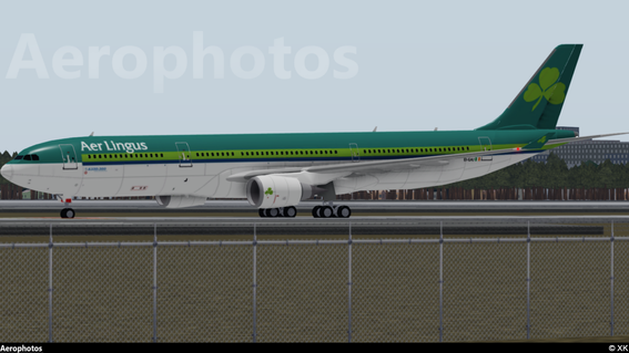 Aer Lingus Airbus A330-300 (EI-GAJ) holding short runway 07L at Tikaranto Intl.