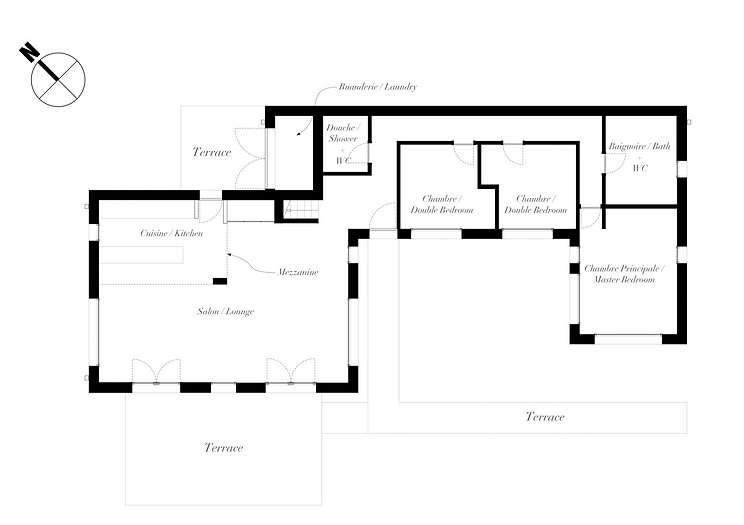 Maison 5 plan - Architecture by RVRA+D
