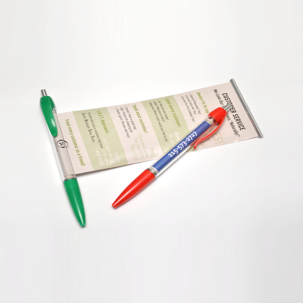 Banner Pens | 2-3 Week Delivery | Scroll Pens | USA & Canada