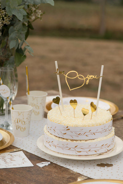 Déco de gâteau Just Married