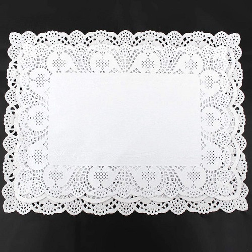 Napperon dentelle papier blanc 35 cm les 10 Napperon dentelle papier blanc 35 cm les 10