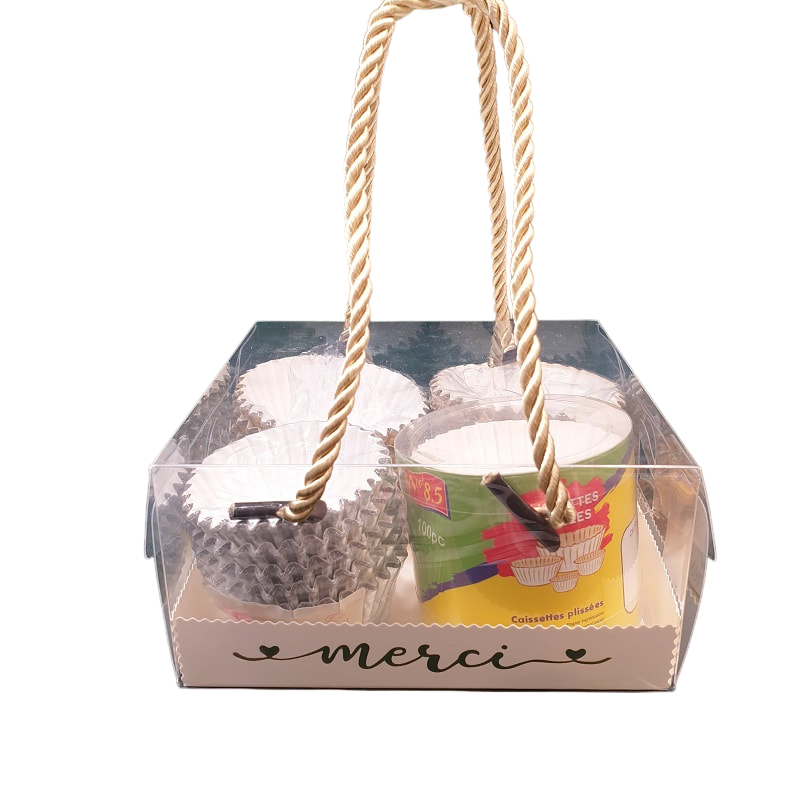 Dounia Mariage Boite Gâteau Et Boite Dragée (lot De 25 Pièces) Avec Pompon (boite à Gâteaux (lot