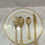 Miniature : 10 Assiettes couleur Blanc Rose Gold ou Blanc Dore