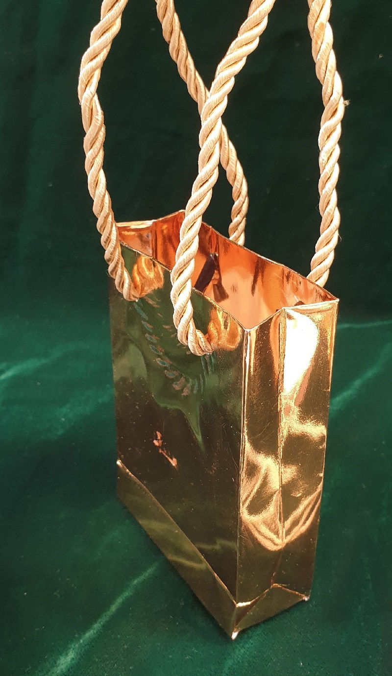 Miniature : Copie de sacs pelliculés Dore avec poignées (Lot 25 pièces)(existe 8 taille )