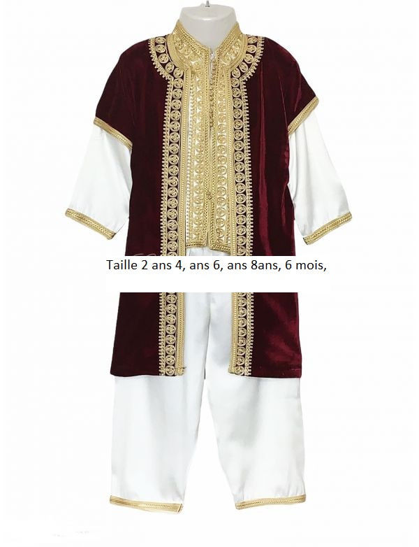 Miniature : 3 pièces est une tenue pour enfant en velours existe 3 couleurs