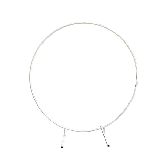 Miniature : Arc en rond en métal Couleurs Blanc ou dore 240 cm