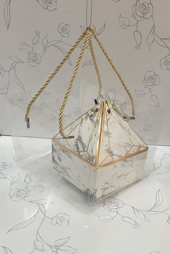 Lot De 25 Sacs Cadeaux En PVC Transparent Avec Poignées