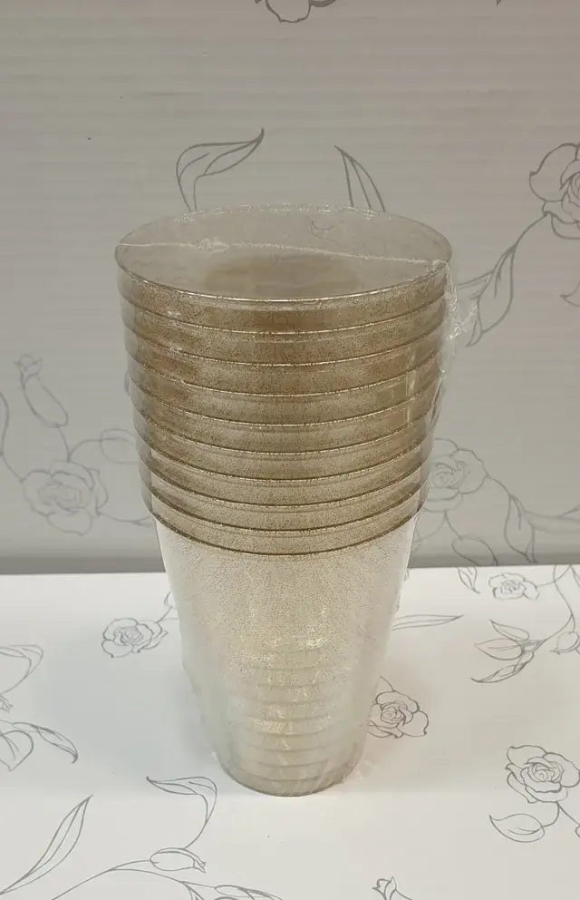 Verre Cristal Paillettes (20cl) (10pièces)
