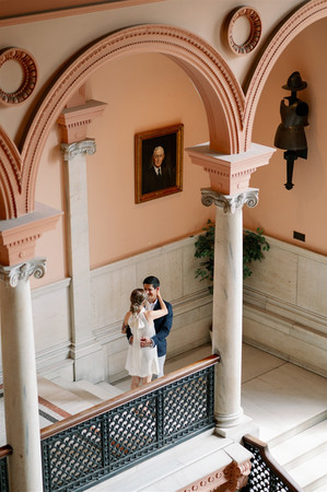 wedding photo at worcester city hall