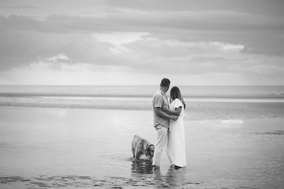 princess polly baby blue dress Laguna Beach Golden Hour Engagement Session main image 1