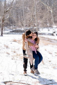 winter engagement session in the berkshire at ruins as sassafras