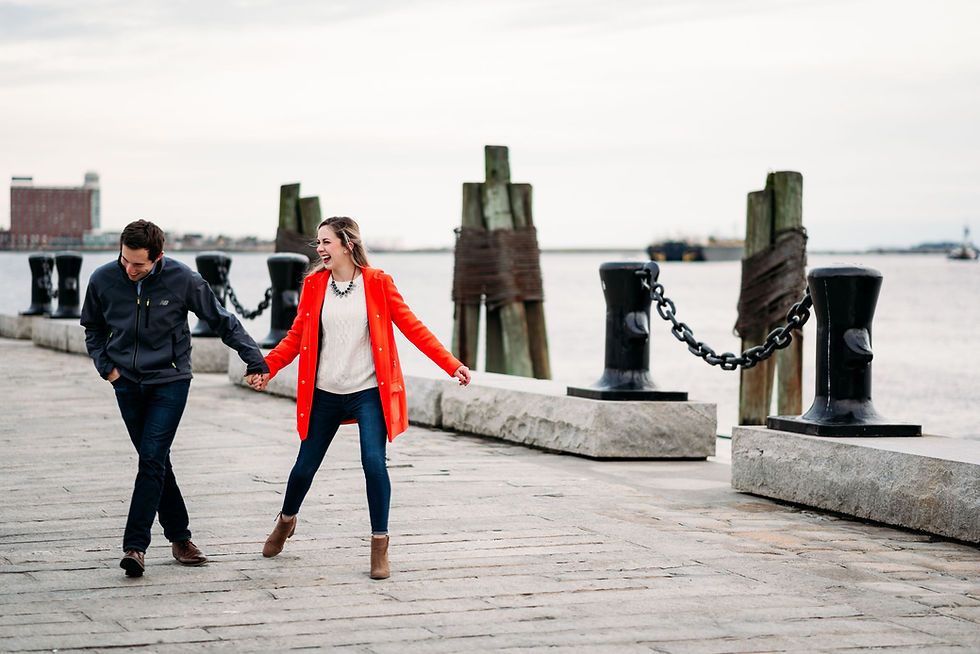 long wharf boston engagement session