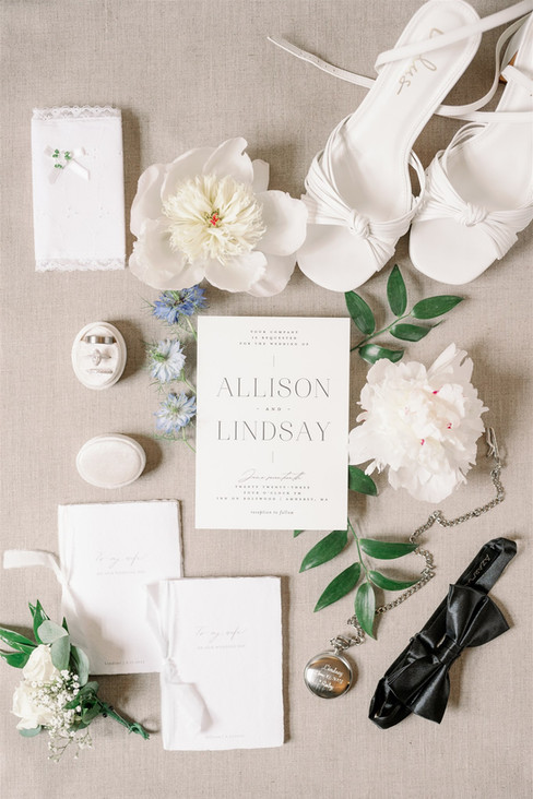 wedding flat lay detail photo