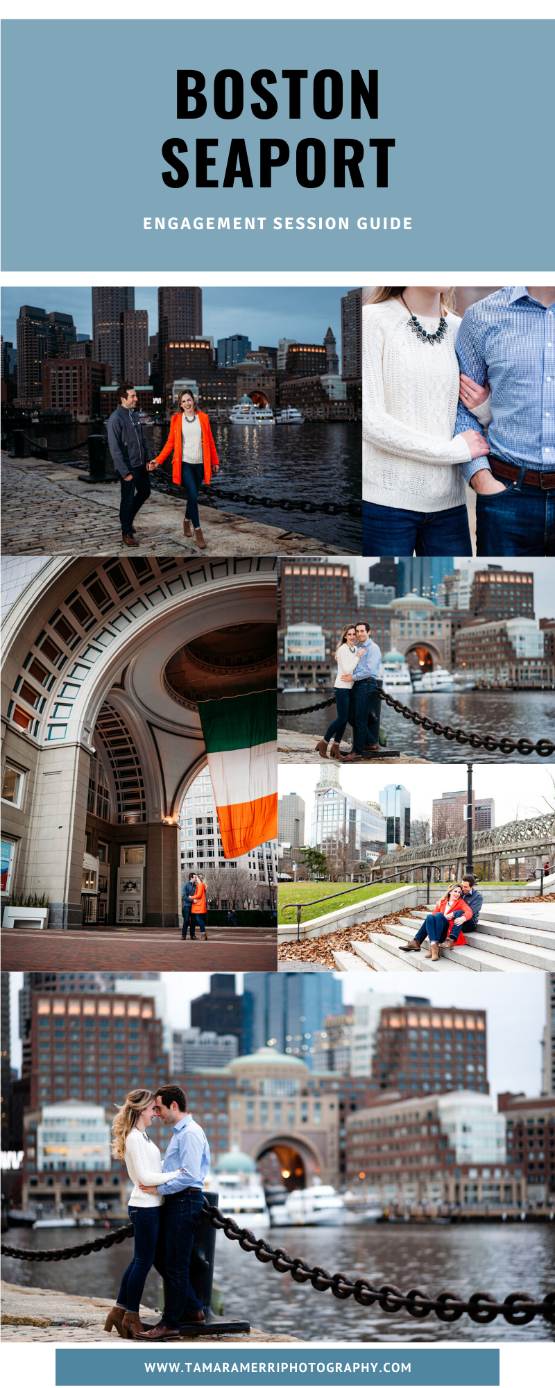 pinterest boston seaport engagement session cover