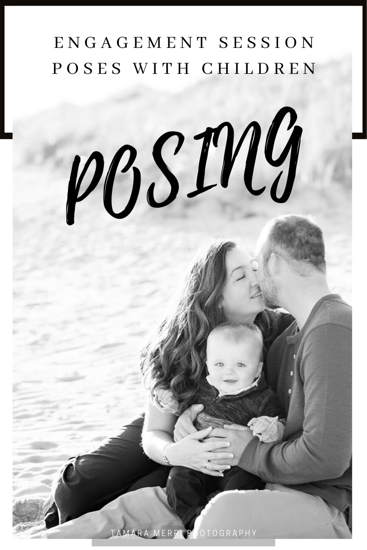 engagement session poses with children