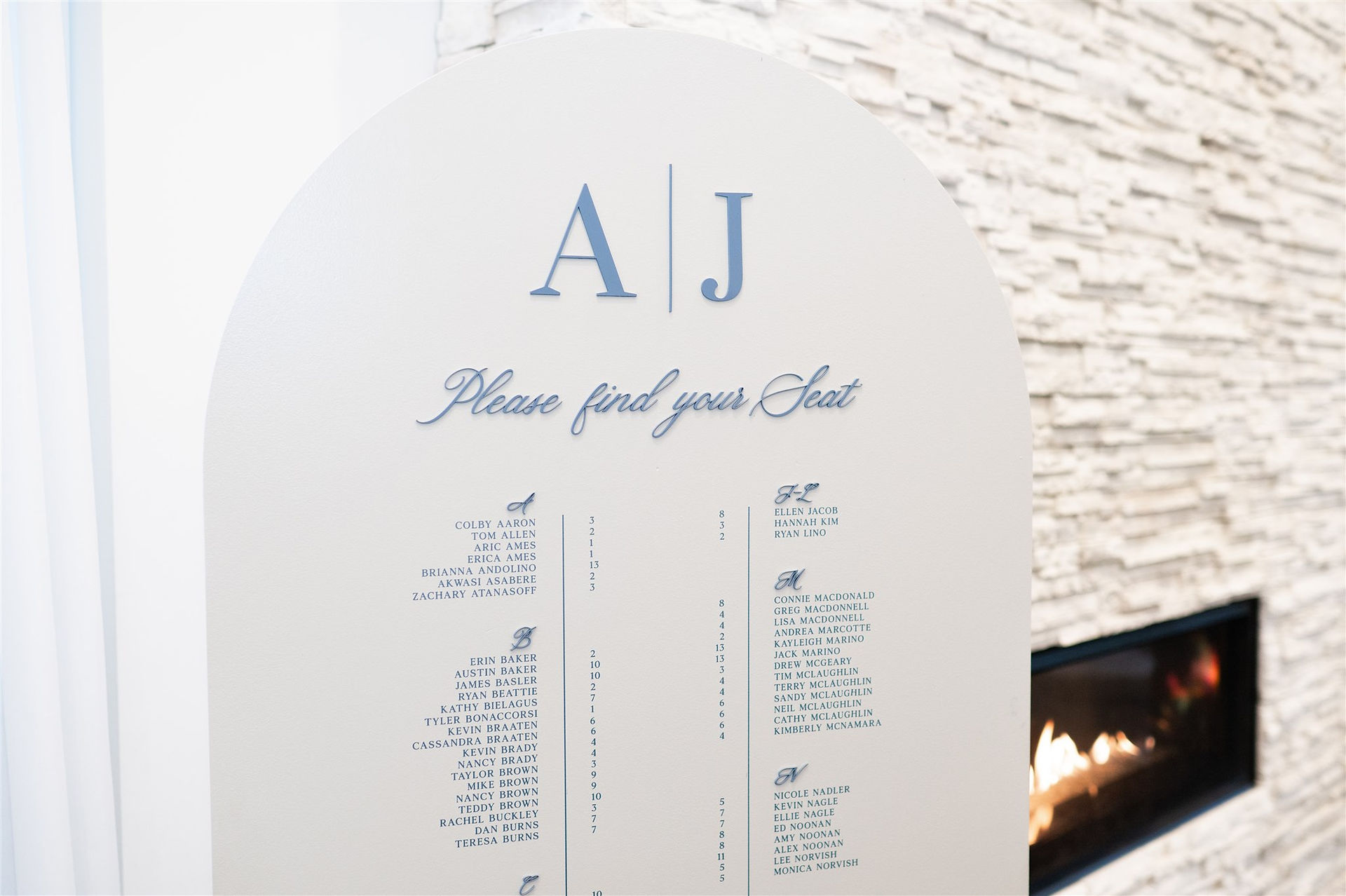 wedding cocktail hour signage