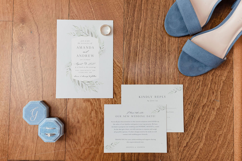 flat lay invitation suite wedding detail photo
