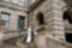 winter wedding ceremony at worcester city hall