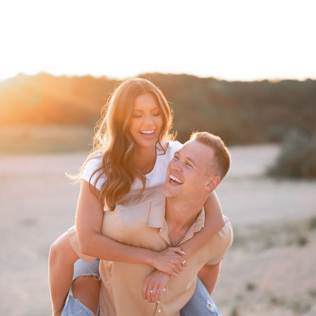 West Greenwich Sand Dunes Engagement | Ashlee & Steven