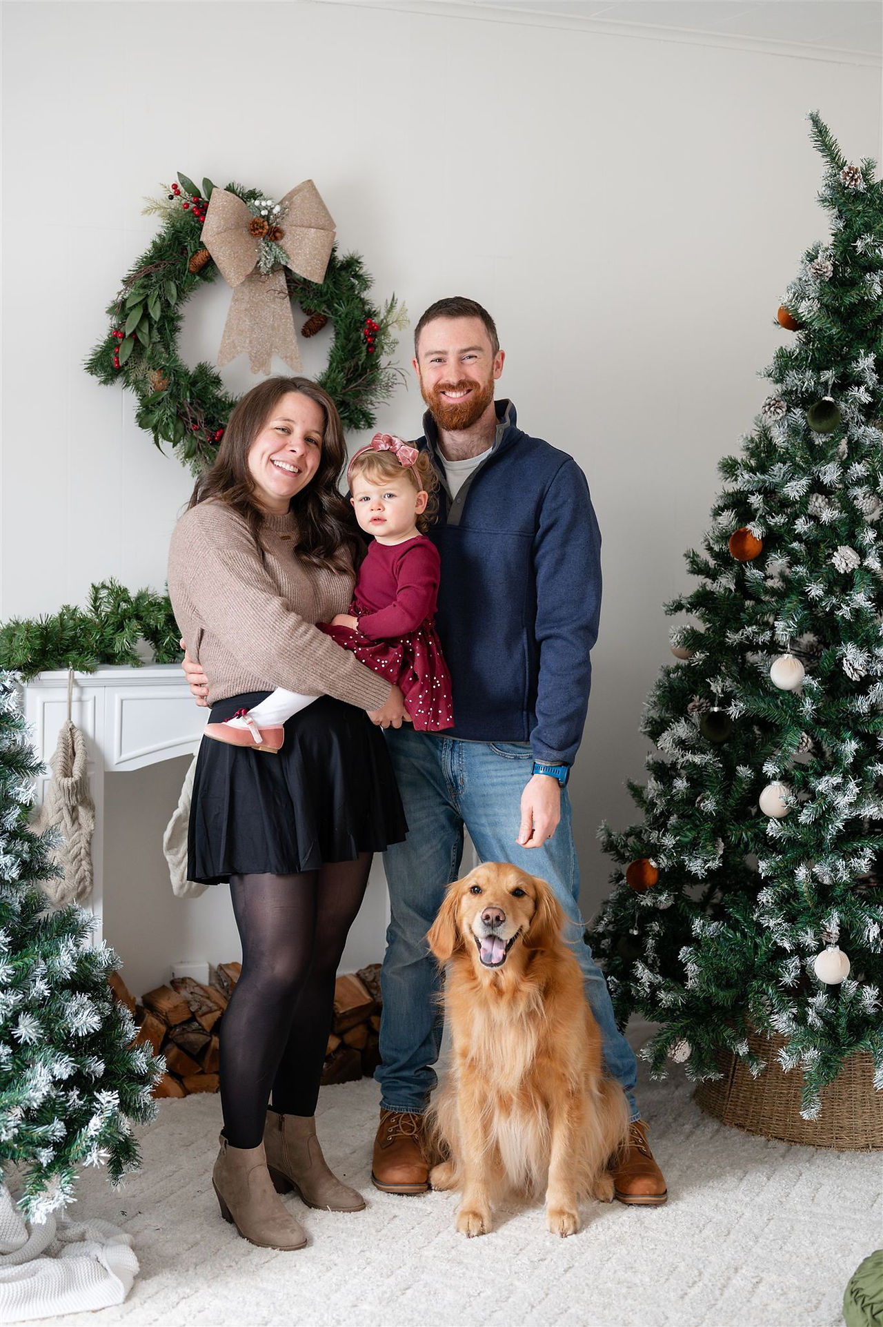 family holiday photos in studio 
