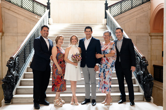worcester city hall family portraits after wedding