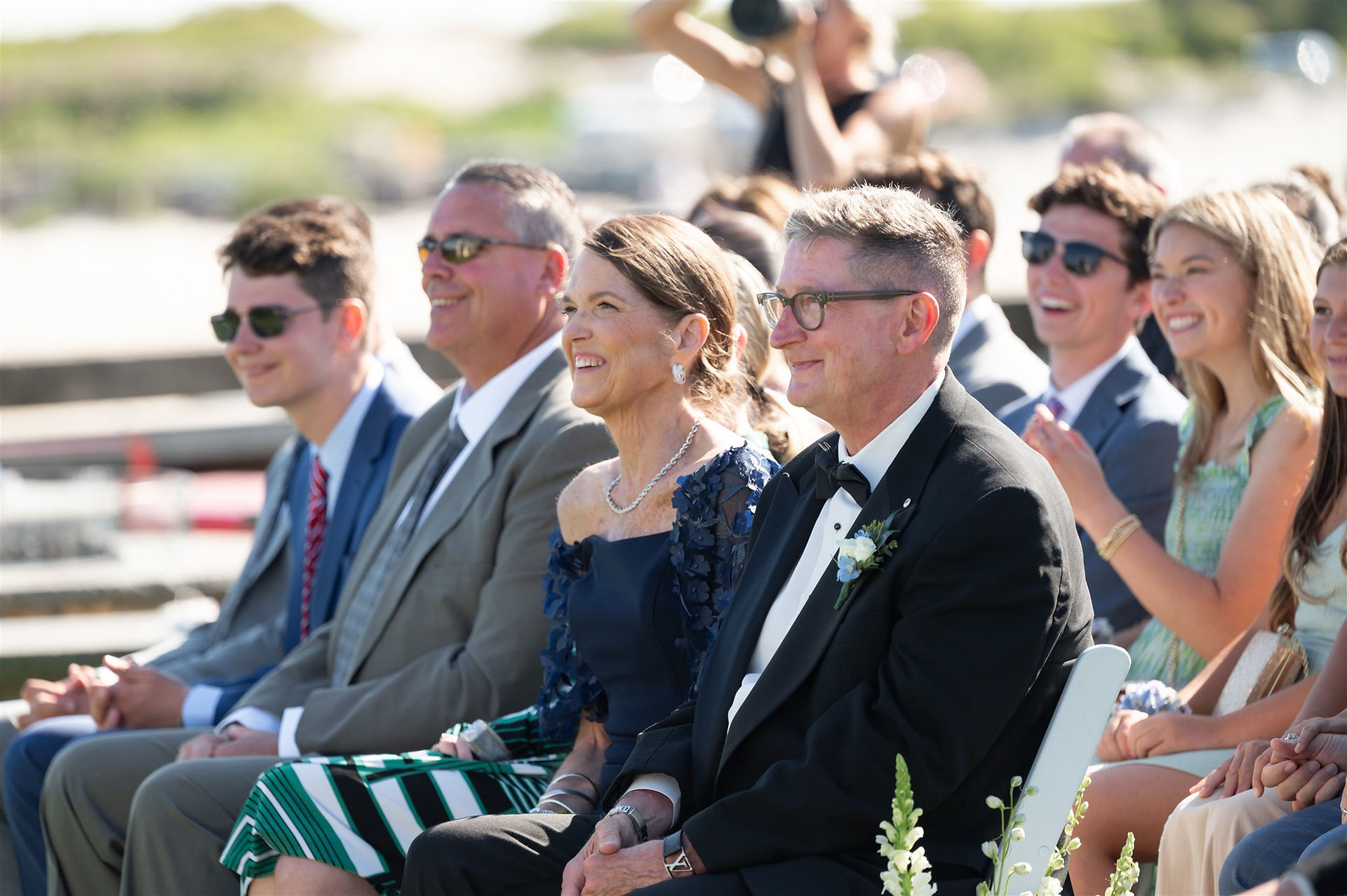 parent reactions during wedding ceremony
