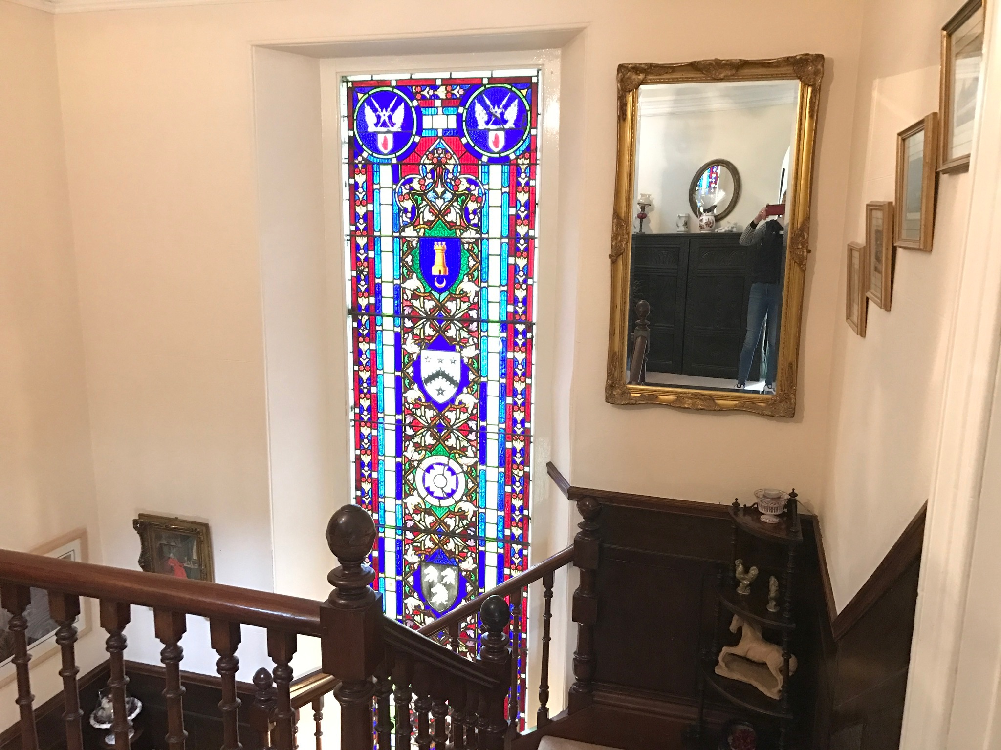The Priory B&B Stained glass window
