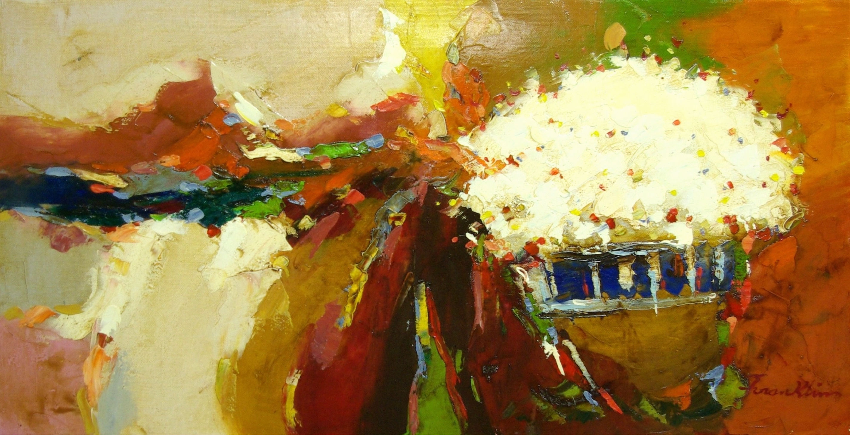 12" x 24" Oil Painting Canvass Only C2.5 # 5078