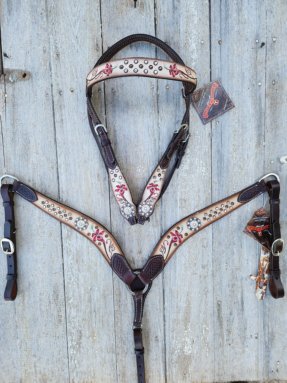 Thumbnail: Circle Y Fire Lily Tack Set