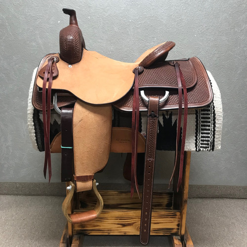16" SRS Ranch Cutter 1/2 Basketweave RS Saddlery