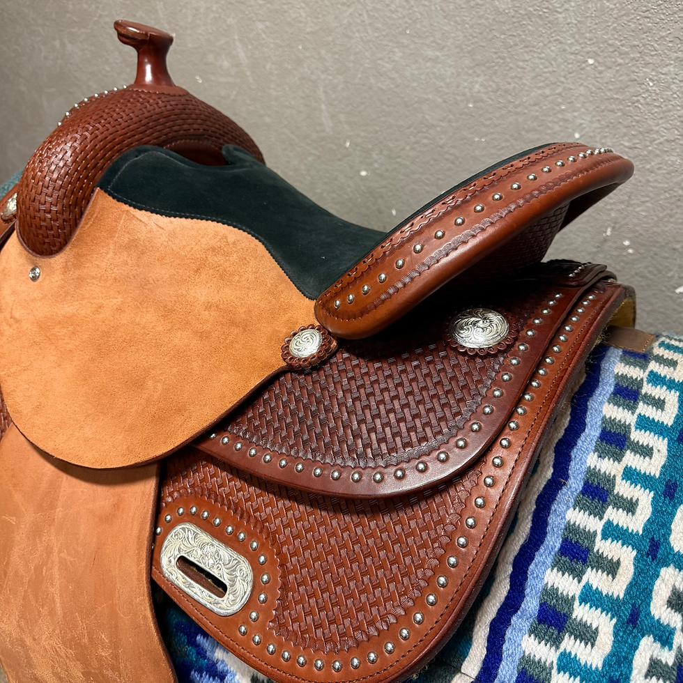 Thumbnail: RS Custom Basketweave Saddle w/ Show Dot upgrade