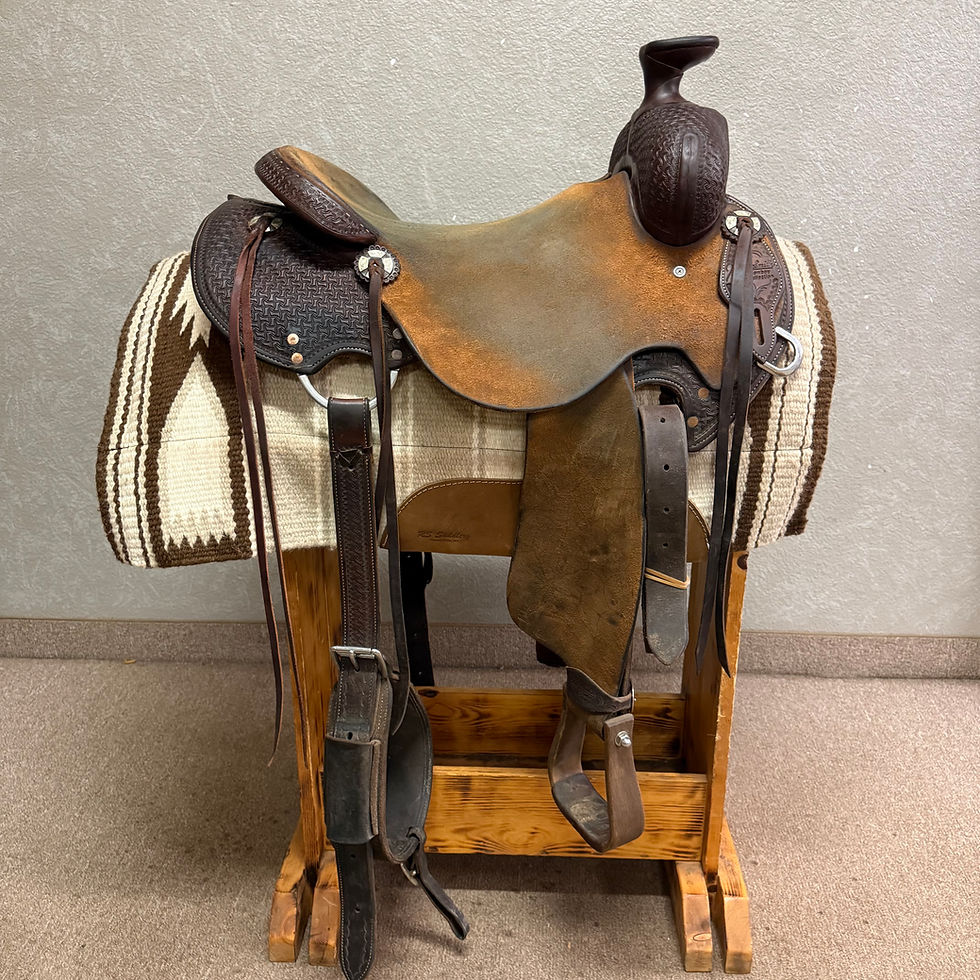 Thumbnail: Used 16" Jeff Smith Cowboy Collection Cowboy Saddle