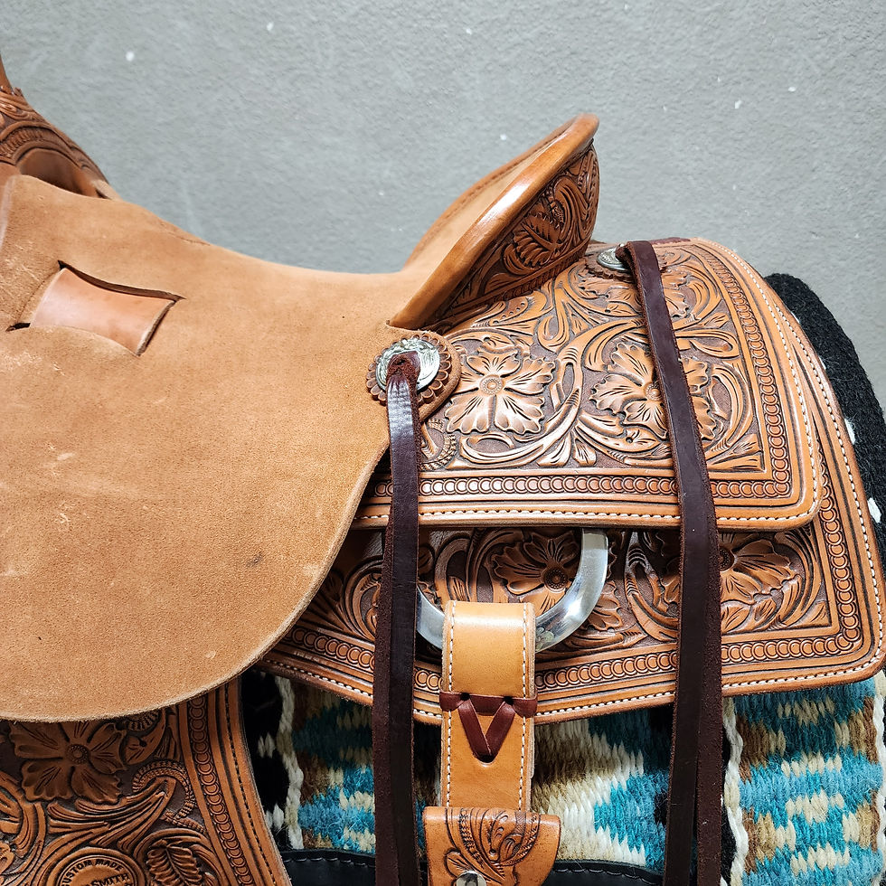 Thumbnail: 14.5" Jeff Smith Roping Saddle (24-1025)