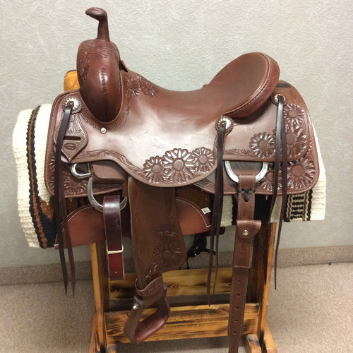 16.5" Jeff Smith Ranch Cutter Saddle (RC-022) | RS Saddlery