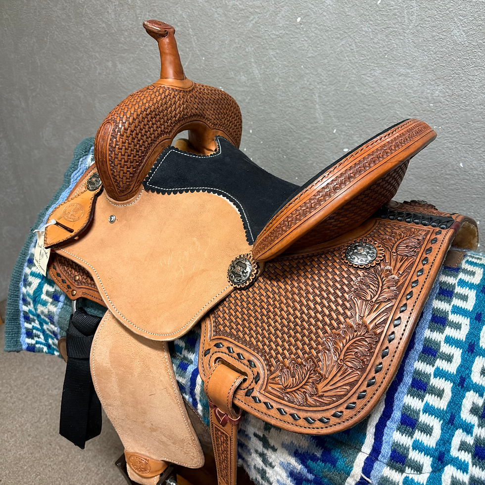 Thumbnail: SRS Saddlery Barrel Saddle