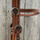 Thumbnail: Circle Y Basket Weave Iron Leaf Concho Browband Headstall