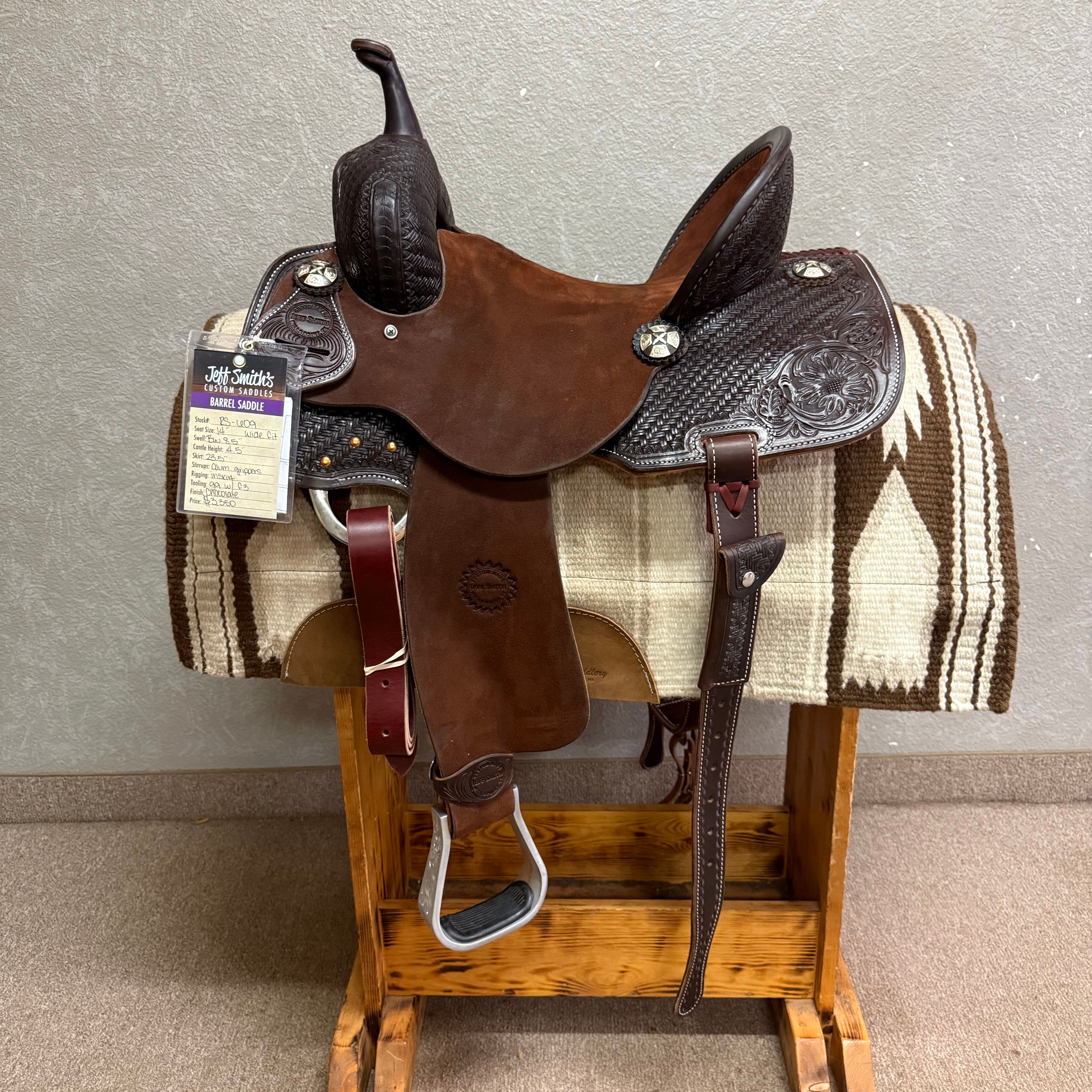 13" Jeff Smith Barrel Saddle RS-608
