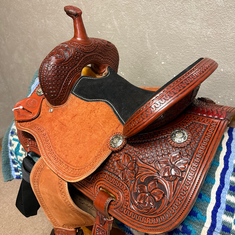 Thumbnail: 13" SRS Saddlery Barrel Saddle