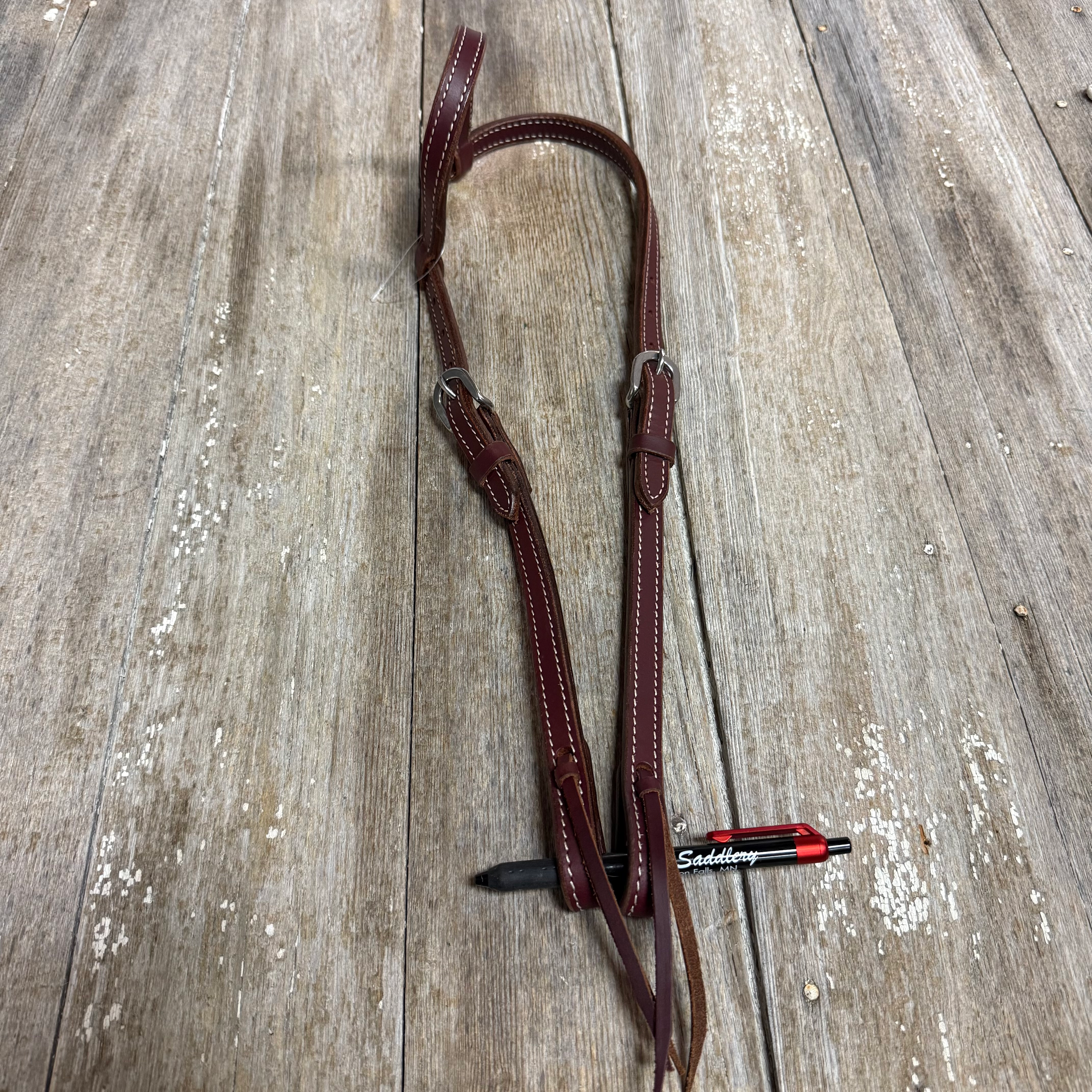 Stitched Leather Headstall