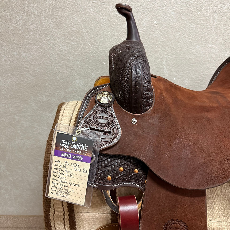 Thumbnail: 13" Jeff Smith Barrel Saddle RS-608