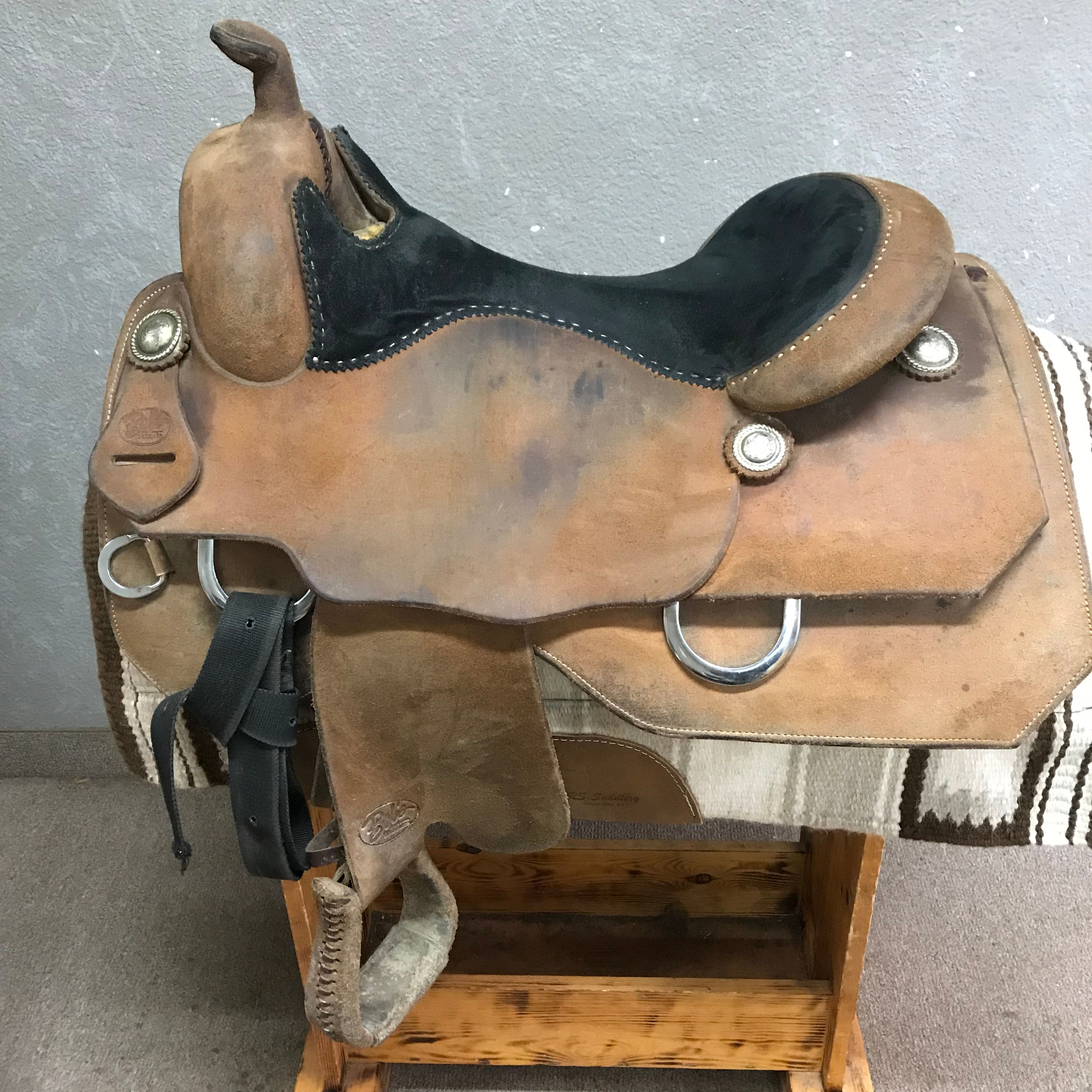 Used 17" Bob's Custom Work Saddle