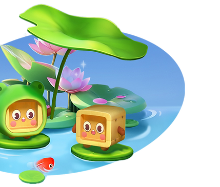 characters on a lotus flower
