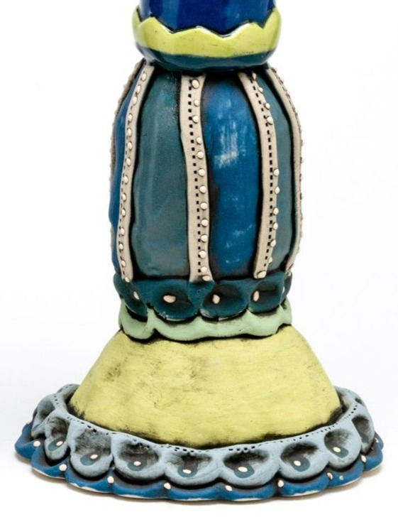 Thumbnail: Candlestick: Cobalt Royalty Crackerjack (pair)