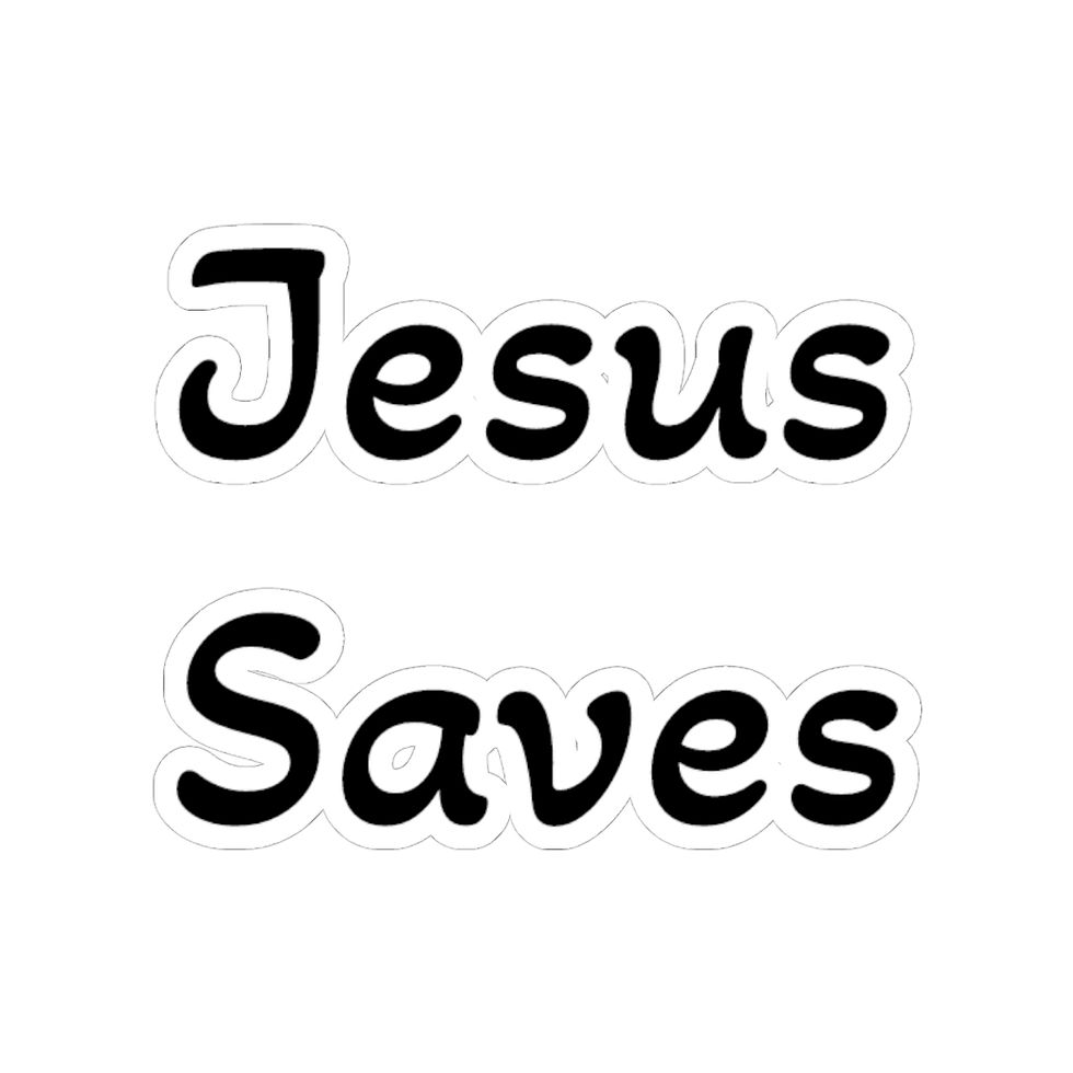 Thumbnail: Jesus Saves Sticker 