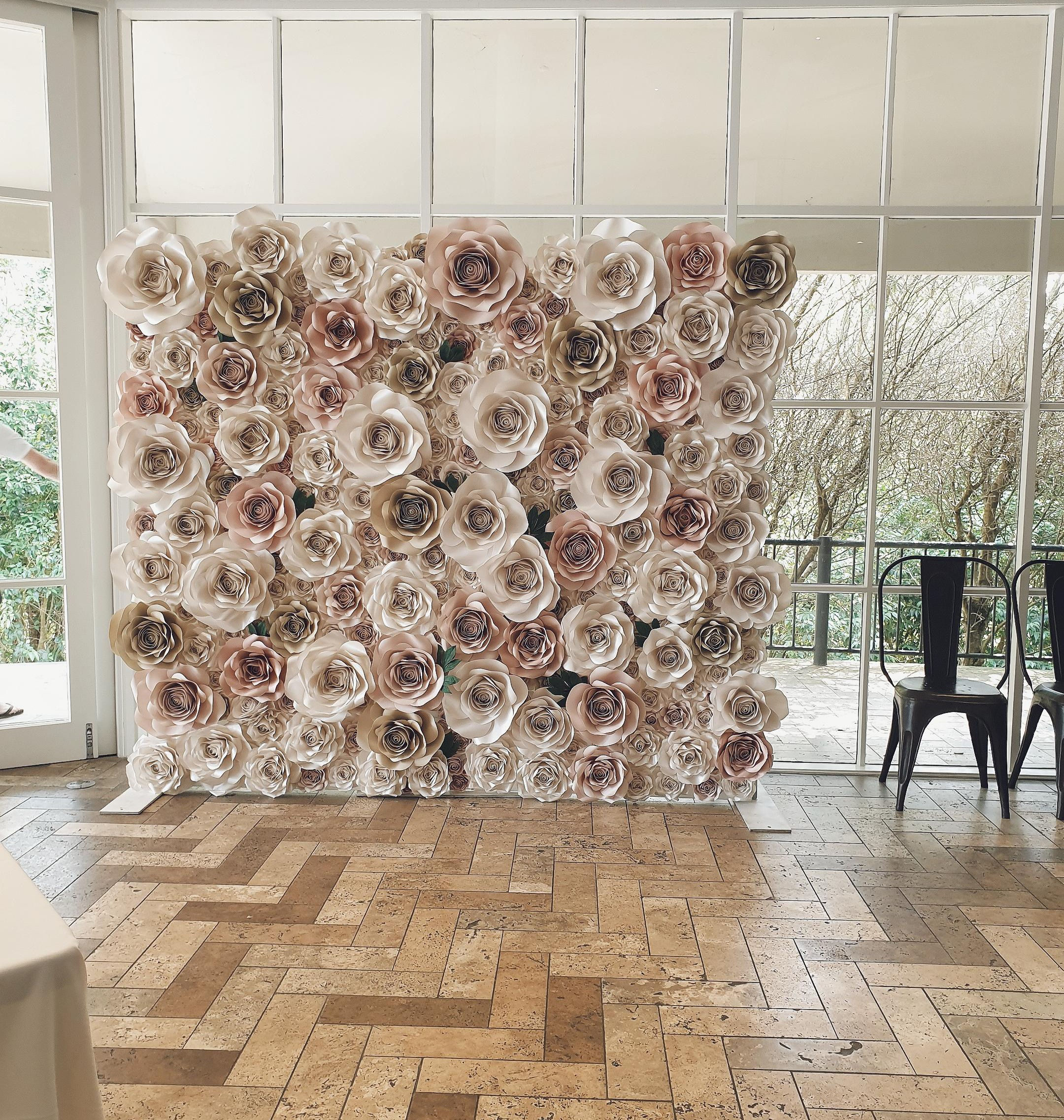 Blush Flower Wall